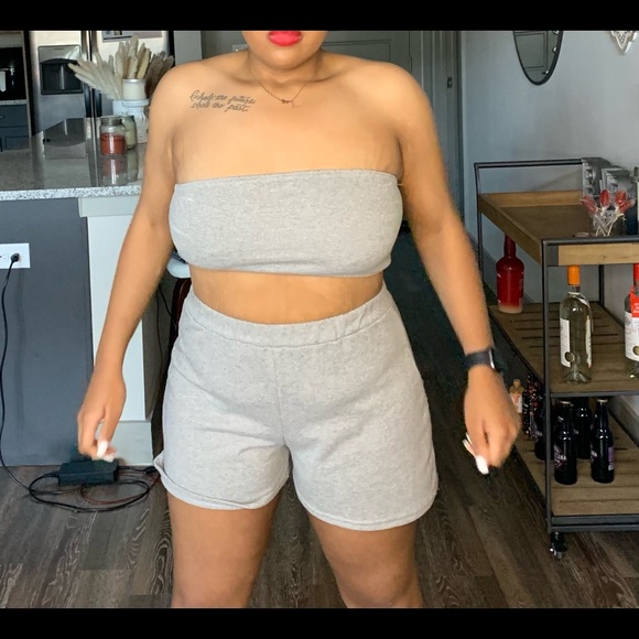 2 piece grey short - Picture 1 of 2